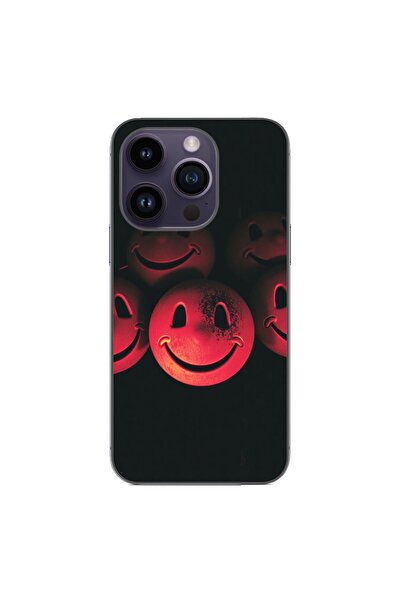 OEM Husa compatibila cu Apple iPhone 14 Pro Silicon Gel Tpu Model Grungy Smil...