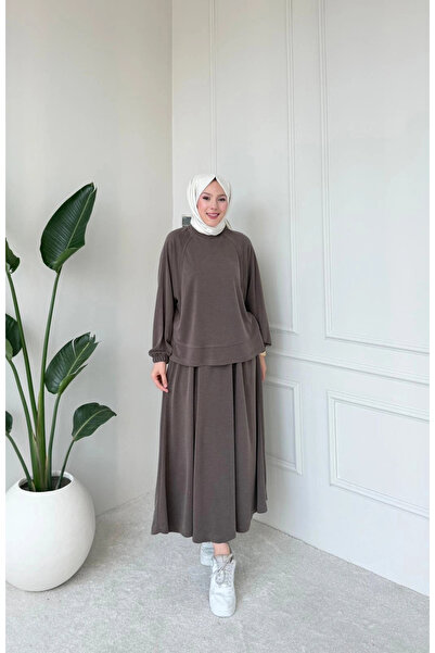 Mihran Butik Lily Model Imported Pique Fabric Women's Set with Ankle Drawstri...
