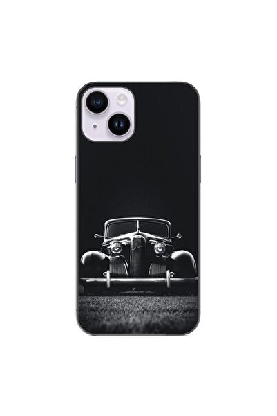 OEM Калъф, съвместим с Apple iPhone 14, силиконов гел TPU, модел  "Стар автом...