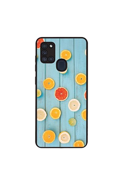 Sonique Θήκη Fruit Series για Samsung Galaxy A21s Γκρέιπφρουτ