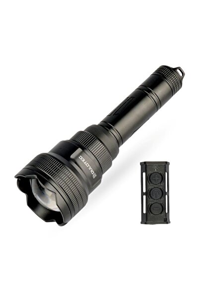 Dulotec Φακός με πολλαπλά επιπέδα ζουμ, 1200 lumens, έως 1300 μέτρα με τηλεχε...