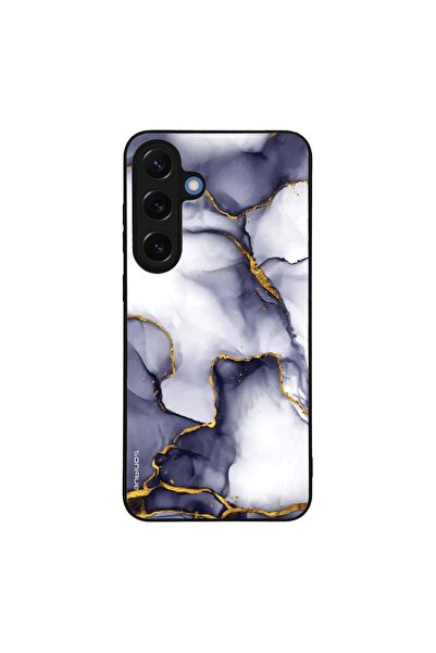 Sonique Θήκη Marble Series για Samsung Galaxy S25 Plus Μωβ Γκρι
