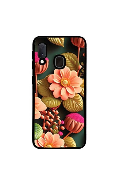 Sonique Θήκη 3D Flower Series για Samsung Galaxy A20e Σομόν