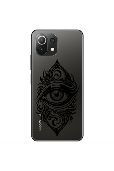 Other Xiaomi Mi 11 Lite Eye patterned drawing Transparent Silicone TPU Θήκη