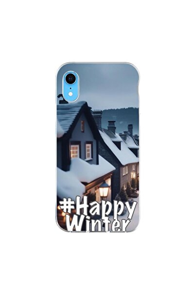OEM Husa compatibila cu Apple iPhone XR Silicon Gel Tpu Model Happy Winter
