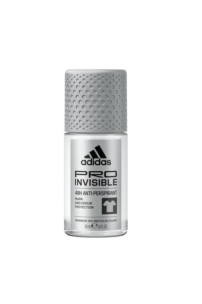 adidas Top Bottom Set of 3 x Adidas Roll-on Deodorant, Pro Invisible, Men, 50 ml