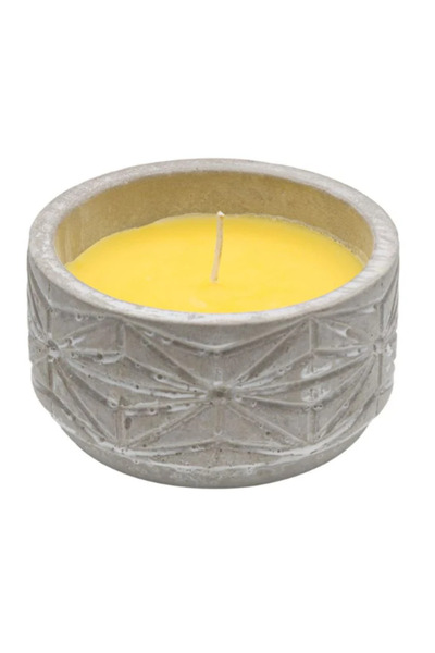 OEM Vas ceramic gri cu lumânare de citronella 336 g