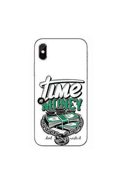 OEM Θήκη συμβατή με Apple iPhone XS από σιλικόνη gel TPU με σχέδιο  "Ο χρόνος...