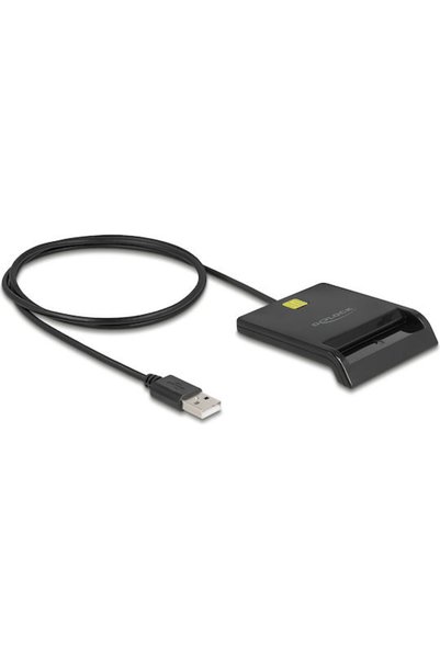 DELOCK Αναγνώστης καρτών USB 2.0 για SmartCard Κωδικός: 91724