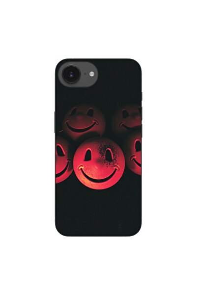 OEM Husa compatibila cu Apple iPhone 16e Silicon Gel Tpu Model Grungy Smiley ...