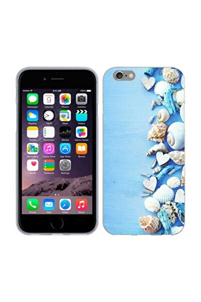 OEM Husa compatibila cu Apple iPhone 6/6S Silicon Gel Tpu Model Seashells
