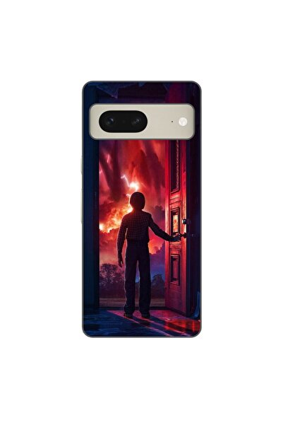 OEM Husa compatibila cu Google Pixel 8 Silicon Gel Tpu Model Stranger Things ...