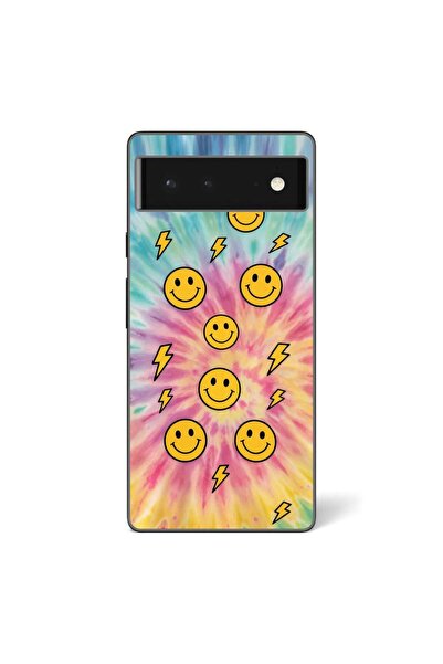 OEM Case compatible with Google Pixel 6 Silicone Gel Tpu Pattern Retro Smiley...