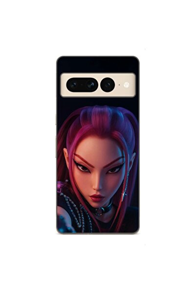 OEM Husa compatibila cu Google Pixel 7 Pro Silicon Gel Tpu Model KPop Demon H...