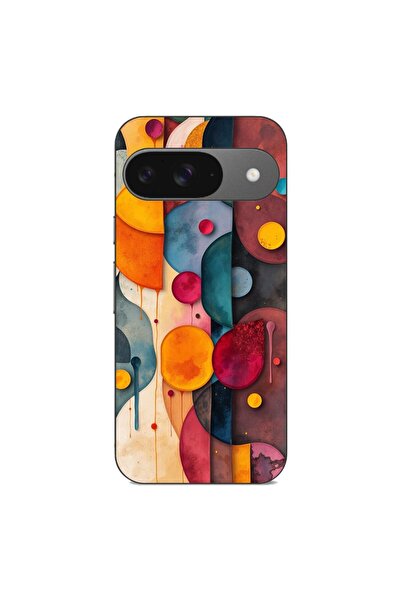 OEM Husa compatibila cu Google Pixel 9 Pro Silicon Gel Tpu Model Abstract Sha...
