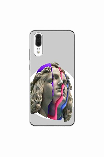 OEM Husa compatibila cu Huawei P20 Silicon Gel Tpu Model Neon Ruins