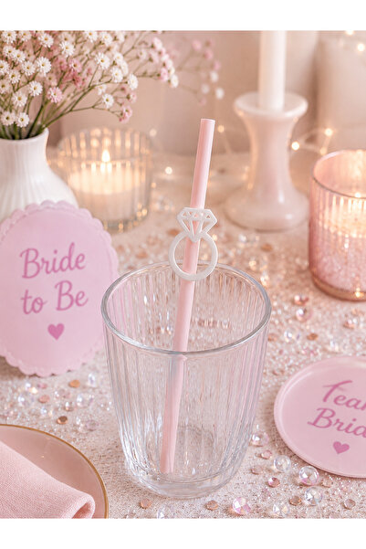 Handmade Bride To Be Pipet Süsü Yüzük Tasarım Bekarlığa Veda Parti Aksesuarı ...