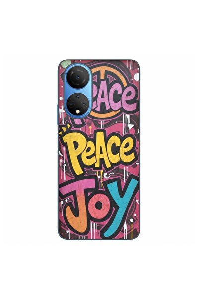 OEM Husa compatibila cu Honor X7 Silicon Gel Tpu Model Peace and Joy Graffiti