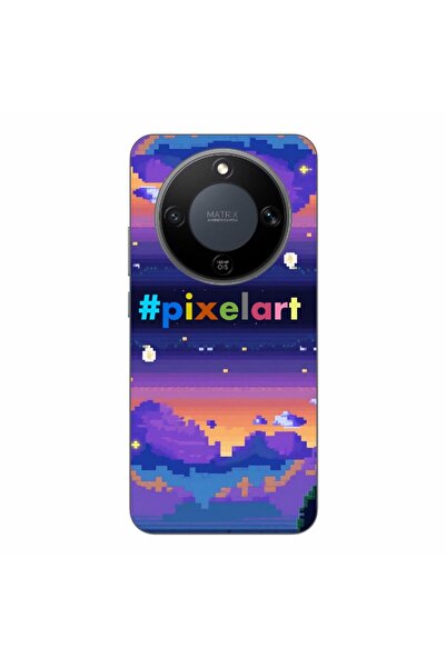 OEM Husa compatibila cu Honor Magic8 Lite Silicon Gel Tpu Model Pixel Art Peisaj