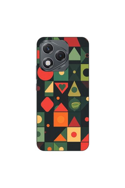 OEM Husa compatibila cu Honor 400 Lite Silicon Gel Tpu Model Retro Shapes
