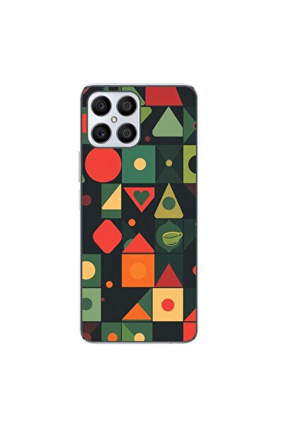 OEM Husa compatibila cu Honor X8 4G Silicon Gel Tpu Model Retro Shapes