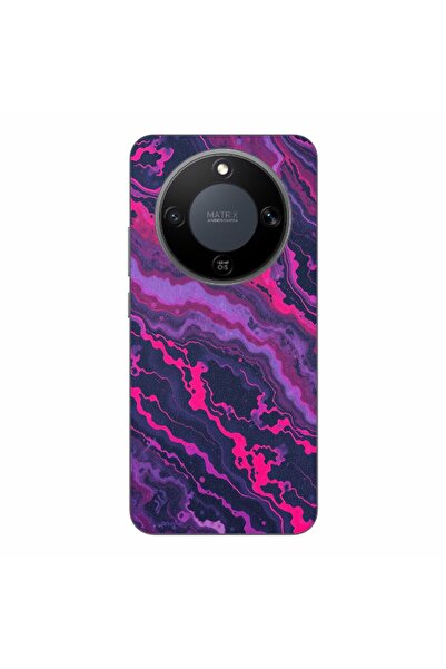OEM Husa compatibila cu Honor Magic8 Lite Silicon Gel Tpu Model Midnight Rose...