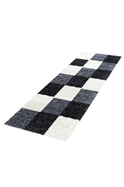 AYYILDIZ Covor Shaggy, Life, 80 x 250 cm, Negru, Polipropilen, Oeko Tex Stand...