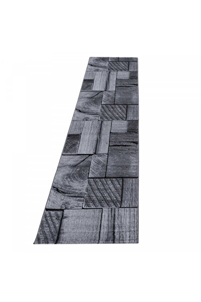 AYYILDIZ Covor modern, Parma, 80 x 300 cm, Gri, Polipropilen, Oeko Tex Standr...