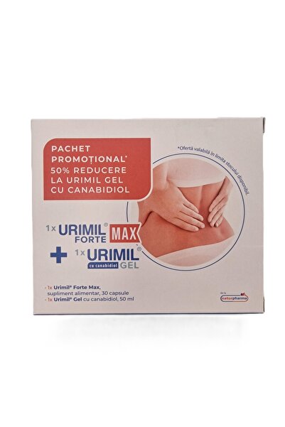 Secom Urimil Forte Max Package 30 capsules + Urimil Gel with Cannabidiol 50ml...