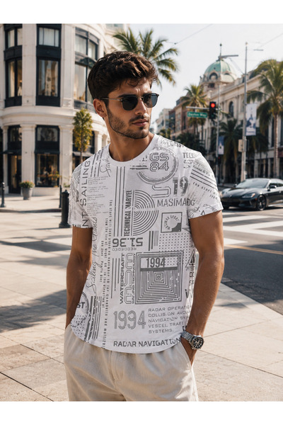 Masimar Men's Basic Short Sleeve Cotton 0-Neck T-Shirt Sports T-Shirt