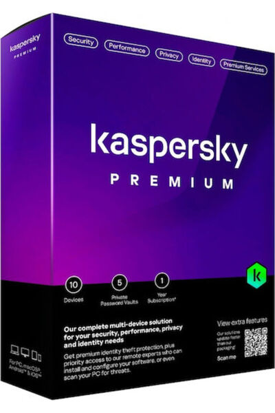 KASPERSKY Premium + Υποστήριξη Πελατών για 1 Συσκευή και 1 Έτος Χρήσης