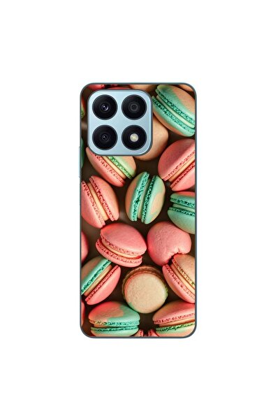 OEM Калъф, съвместим с Honor X8a, силиконов гел TPU, с шарка  "Вкусни макарони "