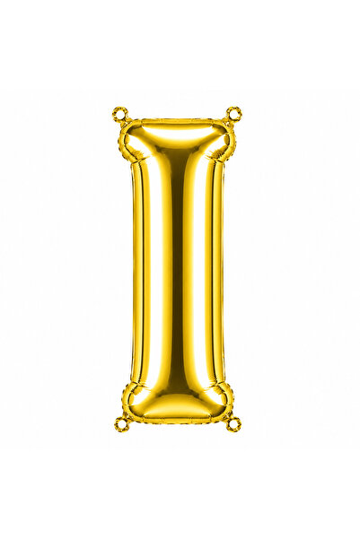 BeySüS Letter I Foil Balloon Gold Color (36 cm)