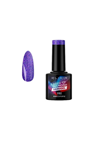 Elixir LASER DIAMOND SEMI GEL (ΗΜΙΜΟΝΙΜΟ ΒΕΡΝΙΚΙ) -1192 (REBECCA Purple) 8ML