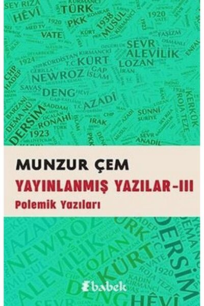Babek Yayınları Yayınlanmış Yazılar -3