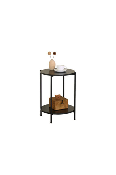 Target Home Pigasus-4356 βοηθητικό τραπεζάκι σαλονιού, MDF με μαύρη επιφάνεια...