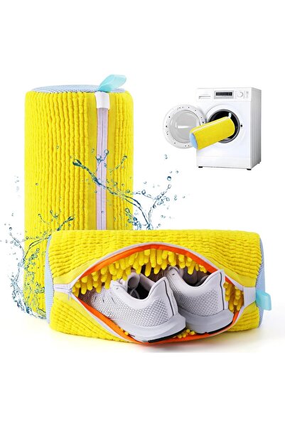 Moment Large Shoe Washing Machine Bag, 38x18cm Chenille Microfiber Sneaker La...