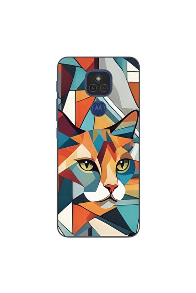 OEM Husa compatibila cu Motorola Moto E7 Plus Silicon Gel Tpu Model Cubic Cat...