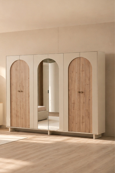 İYENA HOME LİVİNG Rena 6 Kapaklı Gardırop Dolap
