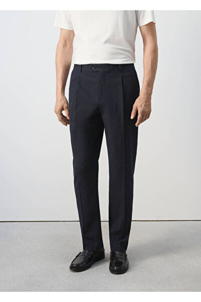 MANGO Man Lyocell karışımlı slim fit pantolon