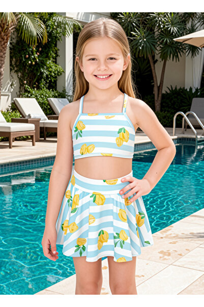 By Piera Set de costume de baie bikini 4 buc pentru fete cu uscare rapidă 86670