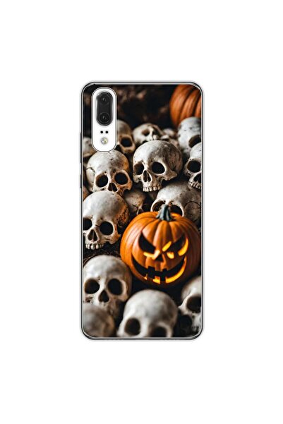 OEM Husa compatibila cu Huawei P20 Silicon Gel Tpu Model Halloween Pattern Cr...