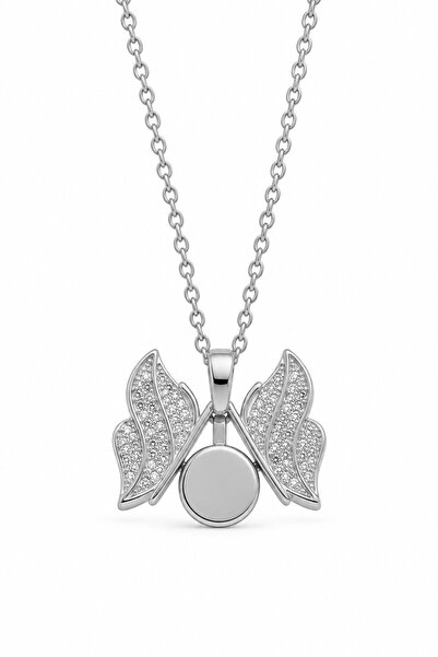 MakeWell Collapsible Heart Clover Butterfly Winged Heart Necklace – Gold and ...
