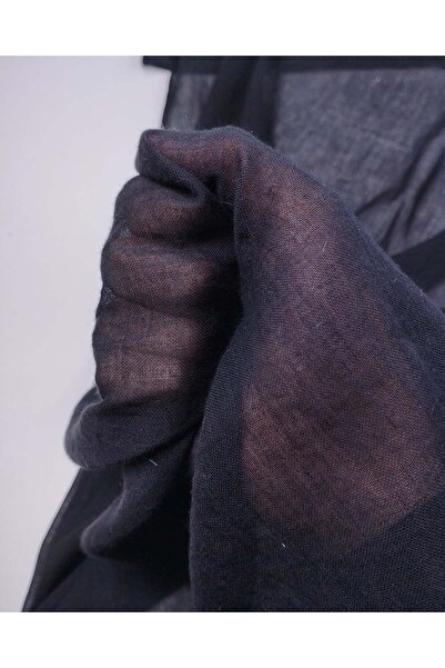 Kumaş Parça Black Cotton Cheesecloth Voile Fabric Thin, Lightly Draped Scarf ...