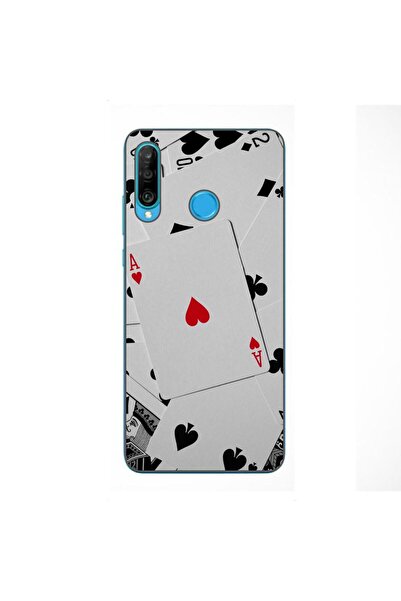 OEM Θήκη συμβατή με Huawei P30 Lite από σιλικόνη gel TPU με σχέδιο τραπουλόχα...