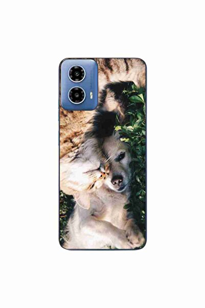 OEM Husa compatibila cu Motorola Moto G34 Silicon Gel Tpu Model Caine si Pisica