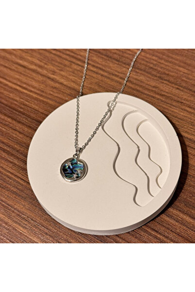 TURKAFONE Shimmering Colorful Plate Necklace