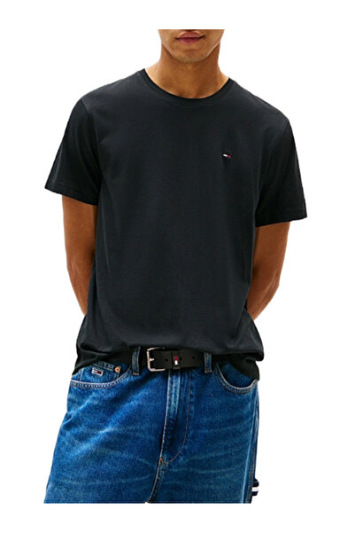 Tommy Hilfiger Ανδρικό T-shirt Μαύρο Tommy Jeans DM0DM04411-078