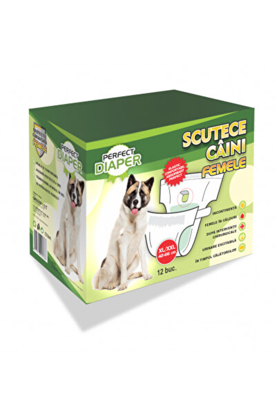PERFECT DIAPER SCUTECE FEMELE, MARIMEA XL/XXL, 12 BUC