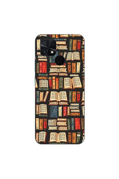 OEM Case compatible with Xiaomi Poco C40 Silicone Gel Tpu Model Books Pattern